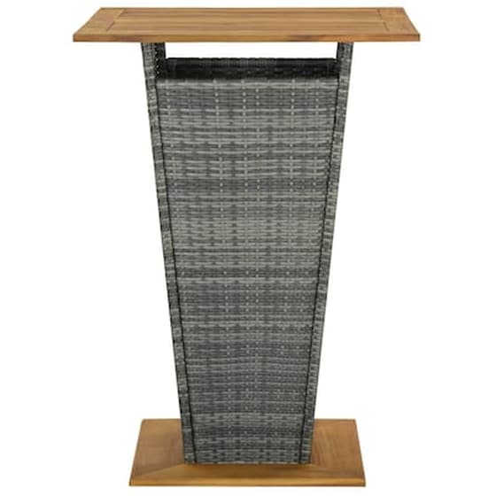 Vidaxl Σετ Επίπλων Μπαρ Κήπου 3 Τεμαχίων Γκρι image 3