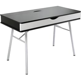 Γραφείο με Συρτάρια Woodwell από Μελαμίνη 115x55cm - Wenge/Λευκό