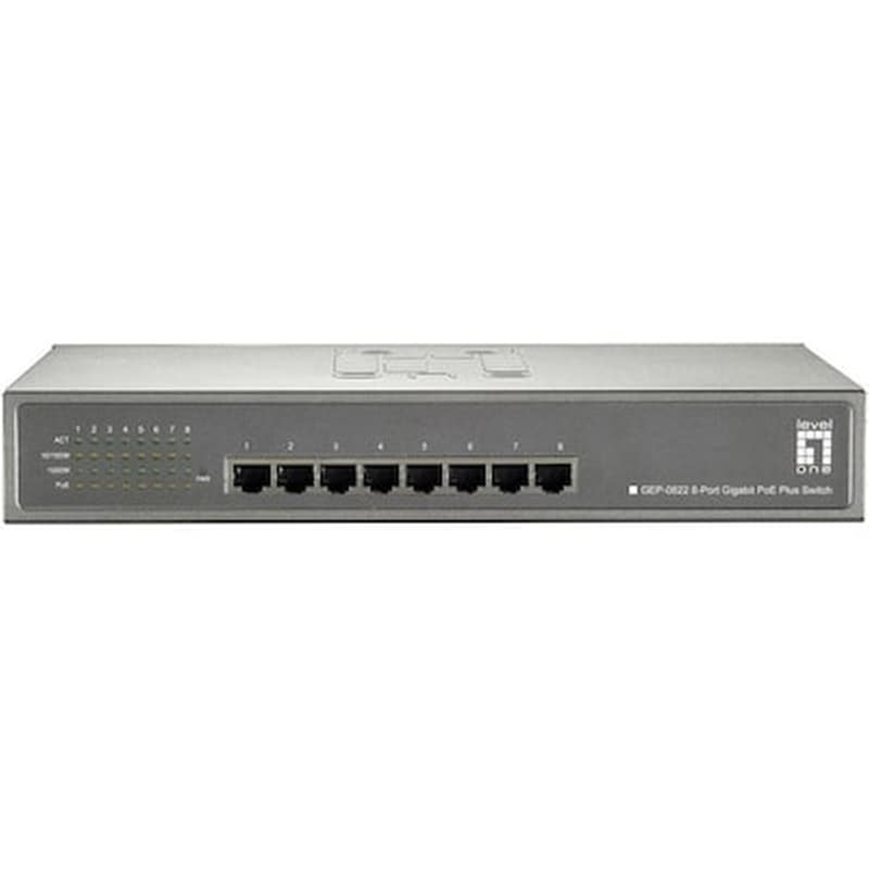 LEVEL ONE LevelOne GEP-0822 Network Switch Gigabit Ethernet (1000 Mbps) PoE Support