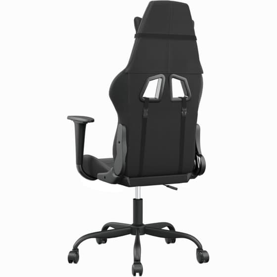 Καρέκλα Gaming VIDAXL 3143645 με Ρυθμιζόμενα Μπράτσα από Τεχνητό Δέρμα - Μαύρο image 3
