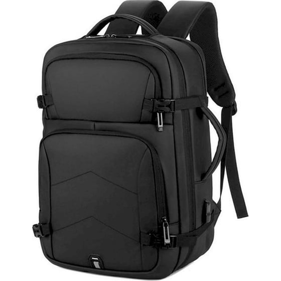 Τσάντα Πλάτης Amber με Θήκη Laptop 15.6'' AΜ2025 23 lt - Μαύρο image 2