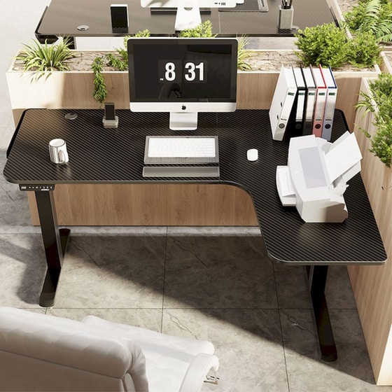 Γραφείο Γωνιακό Gaming/ Εργασίας Eureka Ergonomic ERK-EGD-L60R-B-US 155x106x76-123cm image 7