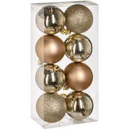 Σετ Χριστουγεννιάτικα Στολίδια Spitishop A-s Gold 129170or Πλαστικό 8 Τμχ - Μπάλα