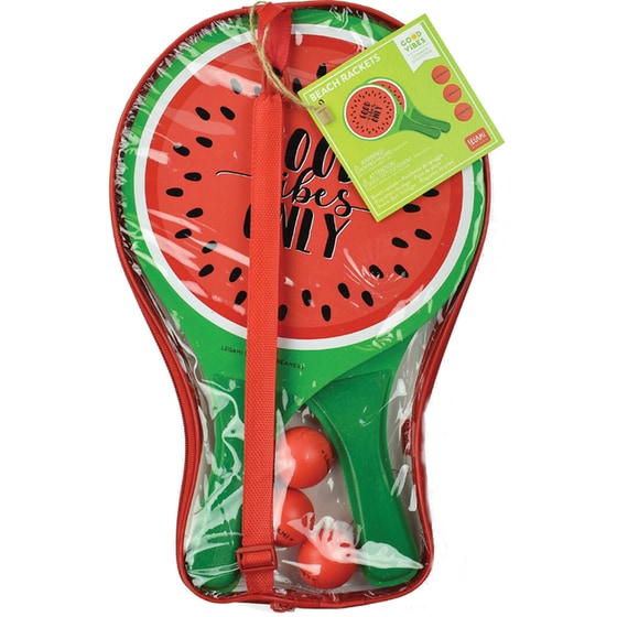 Σετ Ρακέτες Παραλίας Legami Watermelon 2 τμχ - Πράσινο/Κόκκινο image 4