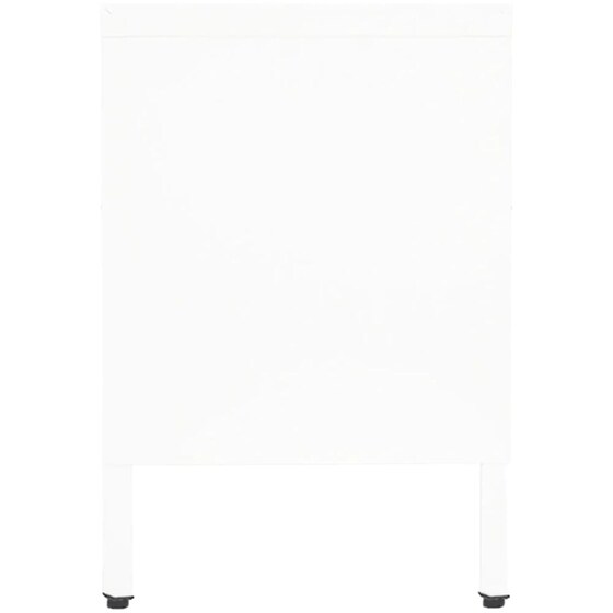 Έπιπλο Τηλεόρασης VidaXL Ατσάλι Και Γυαλί 90x30x44cm - Λευκό image 3