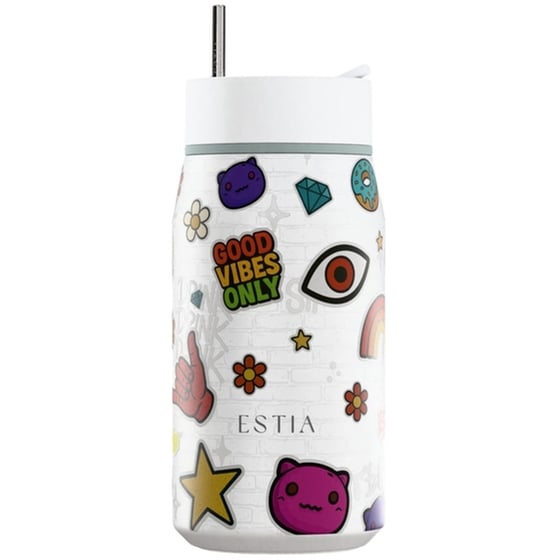 Μπουκάλι Θερμός Estia Lens Save The Aegean Urban Vibes με Καλαμάκι 360 ml image 4