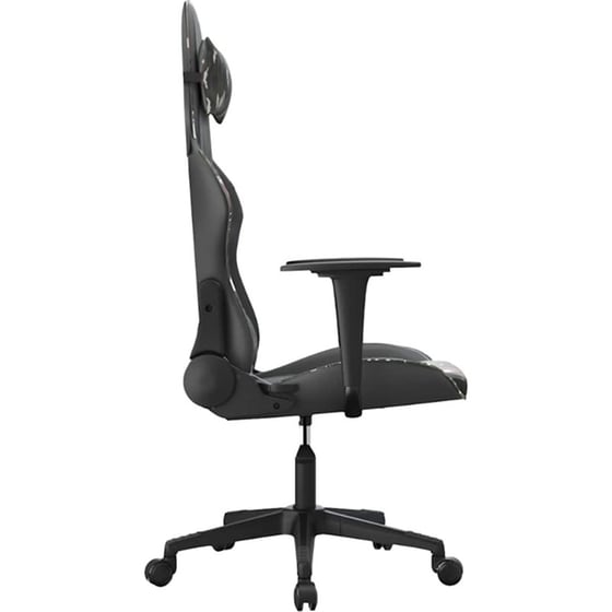 Καρέκλα Gaming VIDAXL 345456 με Ρυθμιζόμενα Μπράτσα από Τεχνητό Δέρμα - Μαύρο image 2
