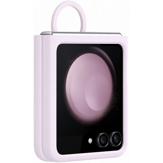 Θήκη Samsung  Galaxy Z Flip5 - Samsung Silicon Case with Ring - Lavender image 2