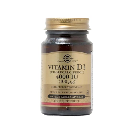 Solgar Vitamin D3 4000IU (100μg) - 60 κάψουλες image 0