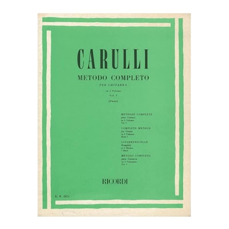 RICORDI Carulli - Metodo Completo Per Chitarra, Vol.1