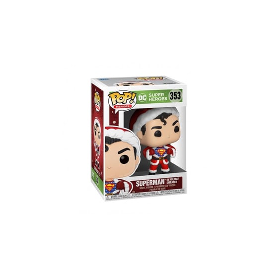FUNKO Pop! Heroes: DC Super Heroes - Superman In Holiday Sweater #353 Vinyl image 1