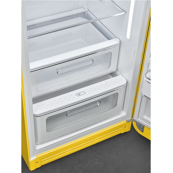 SMEG FAB28RYW6 270 Lt Κίτρινο Ψυγείο Μονόπορτο image 7