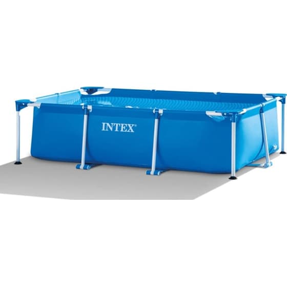Οικογενειακή Πισίνα Εδάφους Intex Rectangular Frame 28271NP 2282 Lt - Μπλε image 2