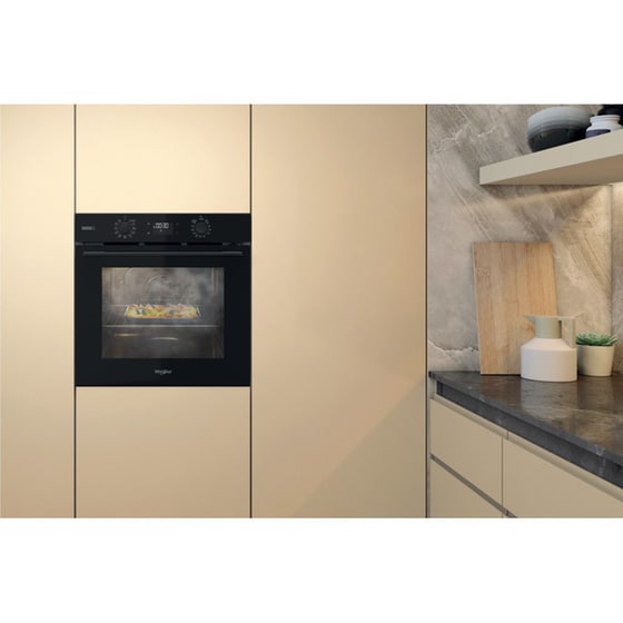 WHIRLPOOL OMSR58RU1SZB 71 Lt Μαύρο Εντοιχιζόμενος Φούρνος Άνω Πάγκου image 8