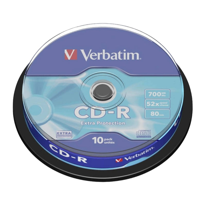 VERBATIM Δίσκοι CD/DVD Verbatim CD-R 700MB 10τμχ