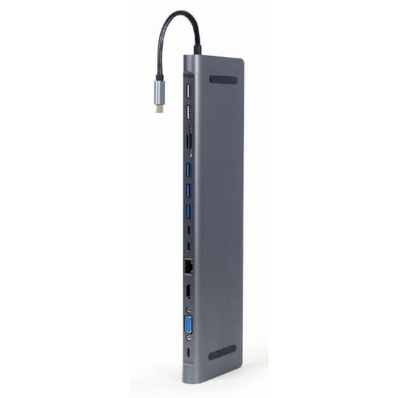 Cablexpert A-CM-COMBO9-01 USB Hub 9 σε 1 USB-C - Space grey image 1