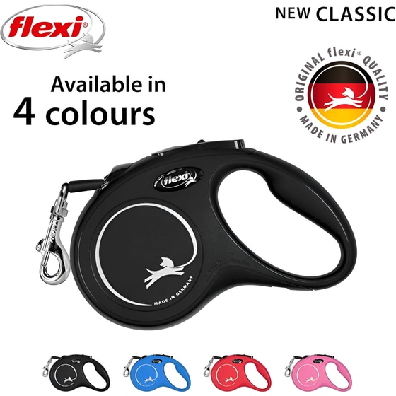 Πτυσσόμενο Λουράκι Flexi New Classic No M Για Σκύλο - Μαύρο image 2