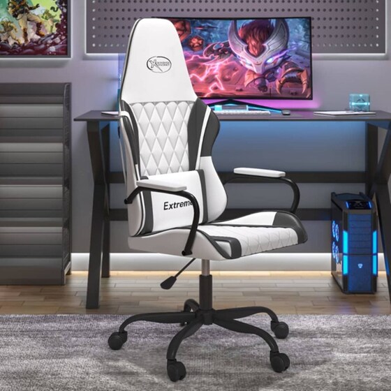 Καρέκλα Gaming VIDAXL 345543 από Τεχνητό Δέρμα - Λευκή image 8