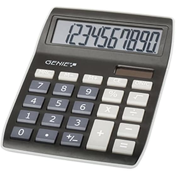 Αριθμομηχανή Genie 840 BK Black 10 Stellig image 0