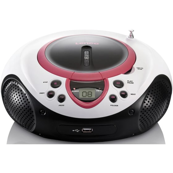 Φορητό Radio/CD Lenco SCD-38 - Ροζ image 0