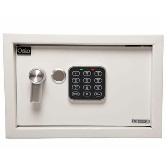 Χρηματοκιβώτιο Osio OSB-2031WH με Ηλεκτρονική Κλειδαριά 31x20x20 cm - Λευκό image 5
