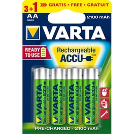 Επαναφορτιζόμενες Μπαταρίες Varta AA NiMH 2100mAh 1.5 V 4 τεμάχια