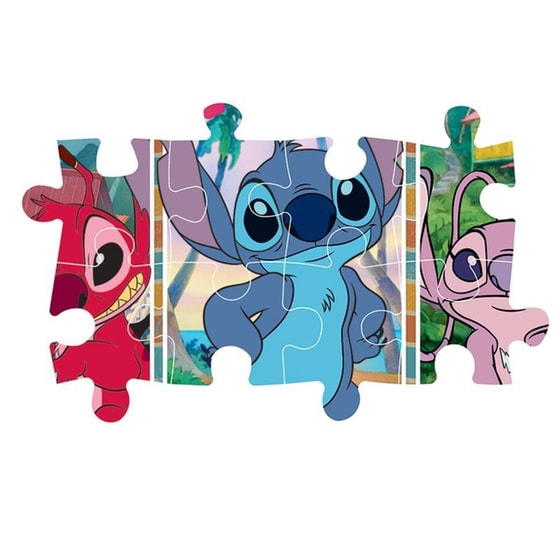 Παιδικό Παζλ Clementoni Maxi Super Color Disney Stitch (24 Κομμάτια) image 4