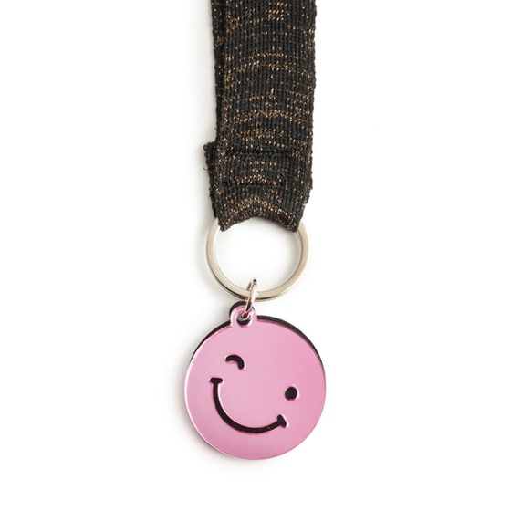 Μπρελόκ Λαιμού Lycsac Happy Emoji Ροζ image 1