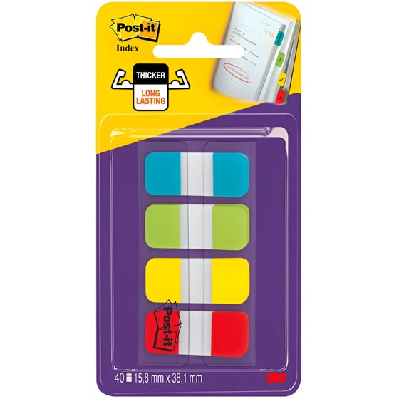 Αυτοκόλλητοι Σελιδοδείκτες 3M Post-it 15.8x38.1 mm image 2