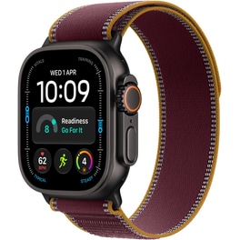 Apple Watch Ultra 4 GPS + Cellular 49mm Black Titanium Case with Burgundy Trail Loop - M/L