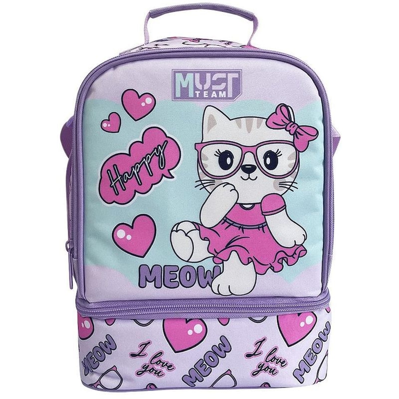 Τσαντάκι Φαγητού Must Team Meow With Glasses
