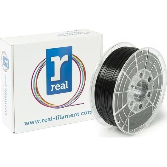 Real PETG 3D Printer Filament - Black - Spool Of 1kg - 2.85mm image 0