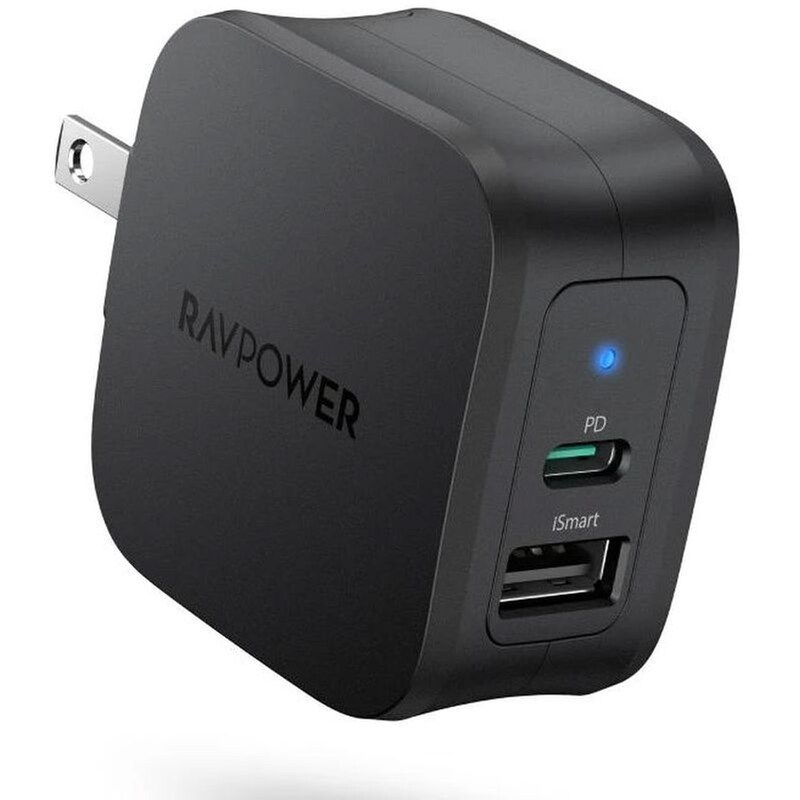 Φορτιστής Πρίζας RAVPower RP-PC132 Γρήγορης Φόρτισης 2x USB-A/ 1x USB-C 30W