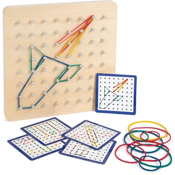 Ξύλινο Εκπαιδευτικό Παιχνίδι SMALL FOOT Montessori Γεωμετρικός Πίνακας image 1