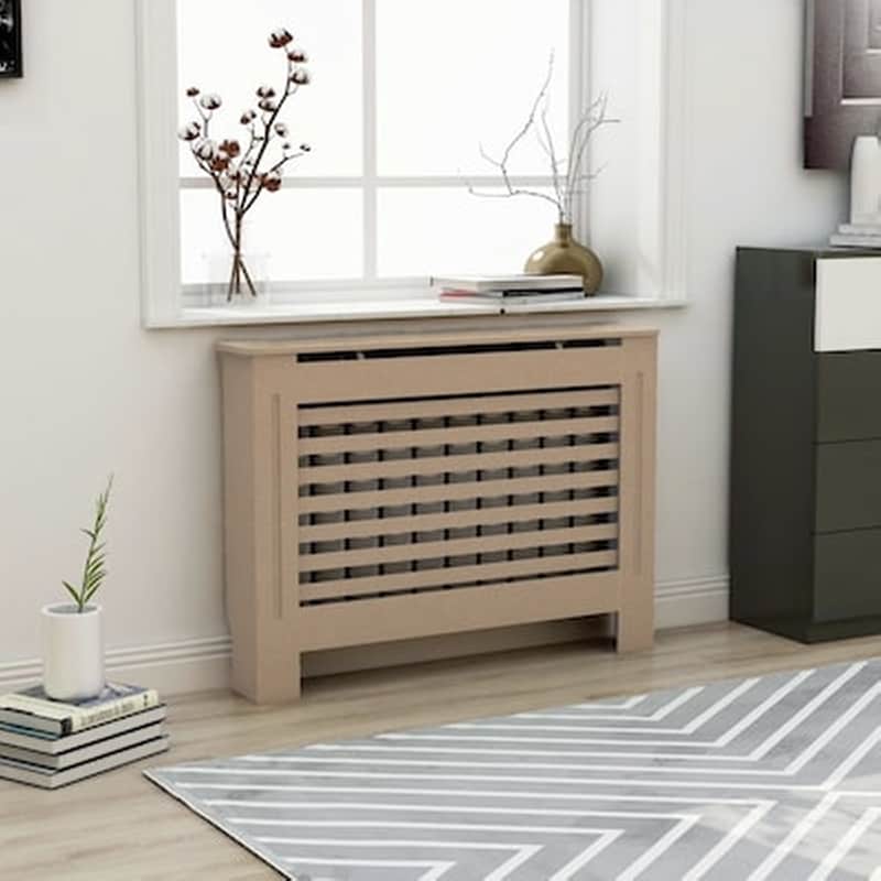VIDAXL Vidaxl Κάλυμμα Καλοριφέρ 112 X 19 X 81 Εκ. Από Mdf