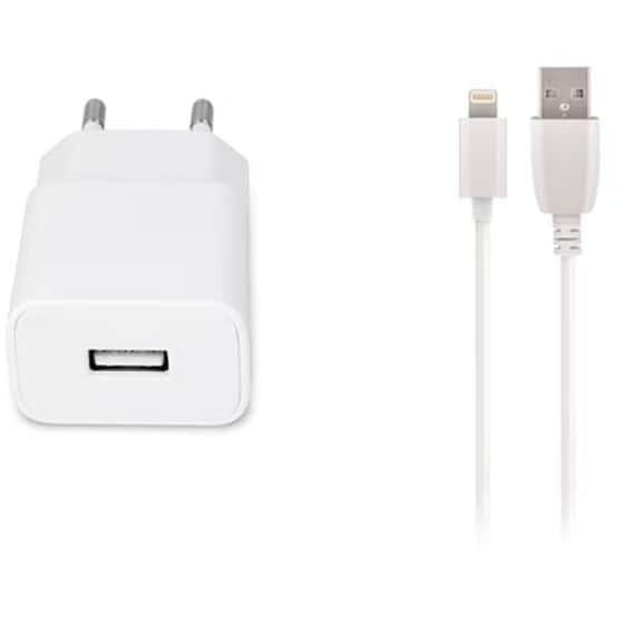 Σετ Φόρτισης Maxlife MXTC‑01 USB-A 10.5 W - Λευκό image 0