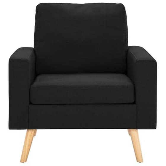 Πολυθρόνα Vidaxl από Ύφασμα - Μαύρη image 3