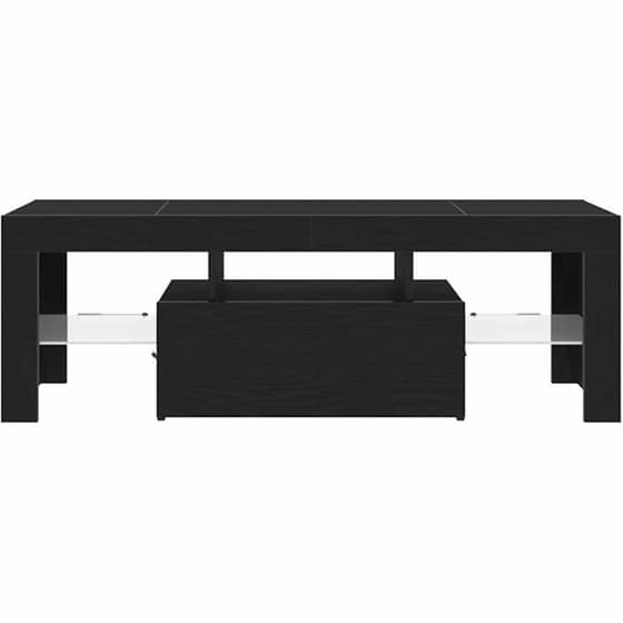 Έπιπλο Τηλεόρασης VidaXL με LED 120 x 35 x 40 cm - Μαύρη Οξιά image 6