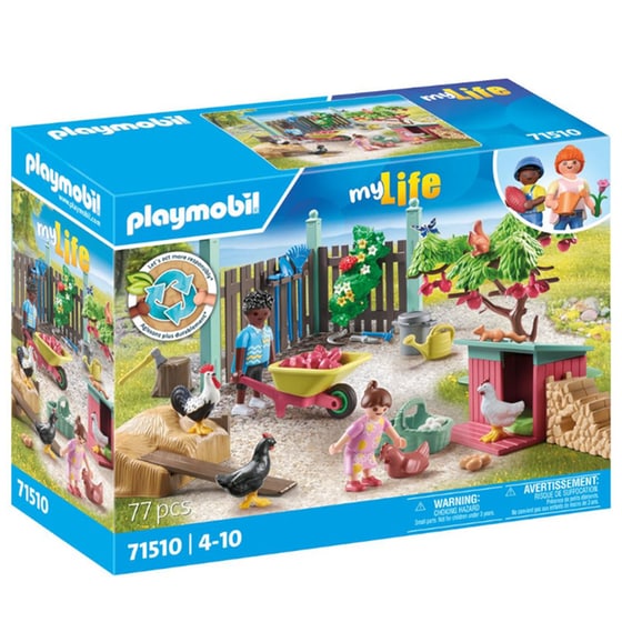 PLAYMOBIL® My Life Κήπος εξοχικού σπιτιού με κοτέτσι (71510) image 0