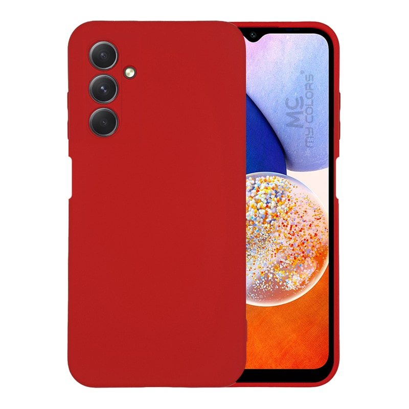 Θήκη Σιλικόνης Samsung Galaxy A14 - My Colors - Κόκκινο
