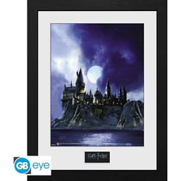 Αφίσα Harry Potter Hogwarts Painted σε Ξύλινη Κορνίζα Κάθετη 31x41 cm