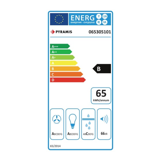 PYRAMIS Plus EF 065305101 51.4cm Inox Απορροφητήρας Μηχανισμός Απορρόφησης image 2