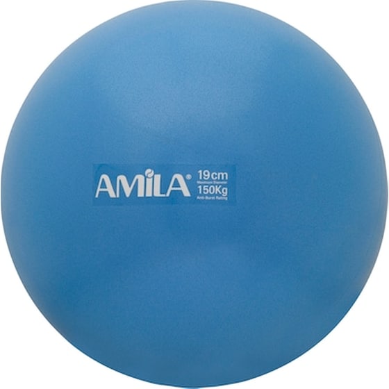 Μπαλάκι Γυμναστικής Amila Κατάλληλο για Pilates 0.15 kg 19 cm από PVC - Μπλε image 0