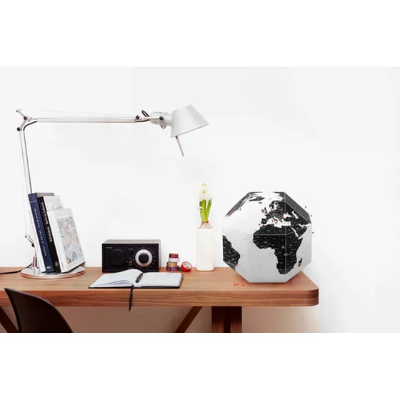 Υδρόγειος Σφαίρα Palomar Dearworld S 21cm - Λευκό/Μαύρο image 9