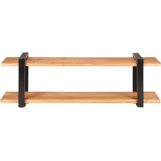 Έπιπλο Τηλεόρασης VidaXL από Ξύλο 130x40x40cm - Kαφέ/Μαύρο image 1