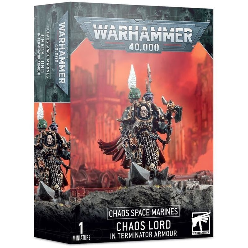 Chaos Space Marines Chaos Lord In Terminator Armour Warhammer 40k GAMES WORKSHOP