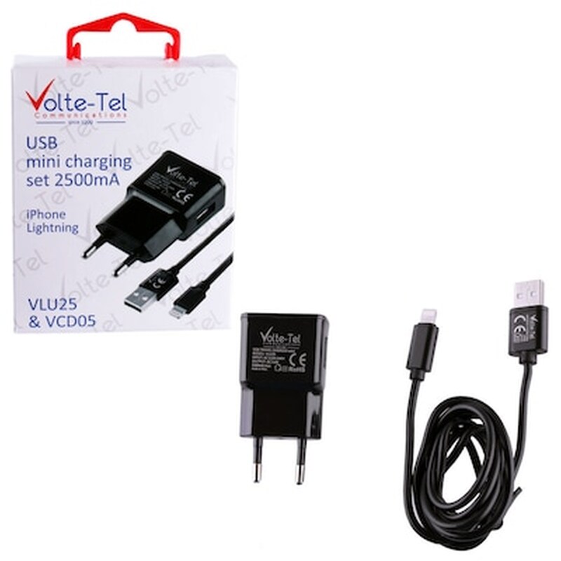 IPH5 DATA VCD05+TRVL VLU25 2500MA BLK