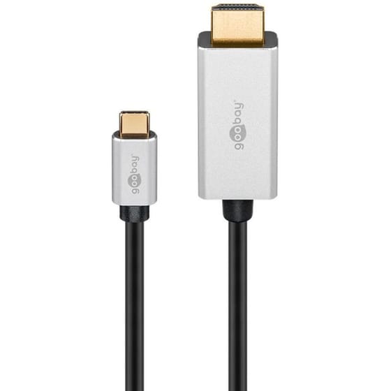 Αντάπτορας GOOBAY 60174 USB-C σε HDMI 2m - Μαύρο image 0