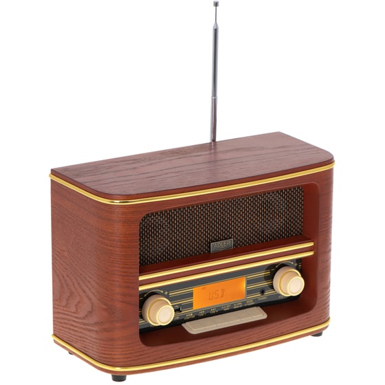 Φορητό Ραδιόφωνο Retro Adler AD1187 με Bluetooth- Καφέ image 2