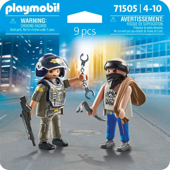 PLAYMOBIL® Action Heroes DuoPack Κλέφτης και Αστυνόμος (71505) image 1